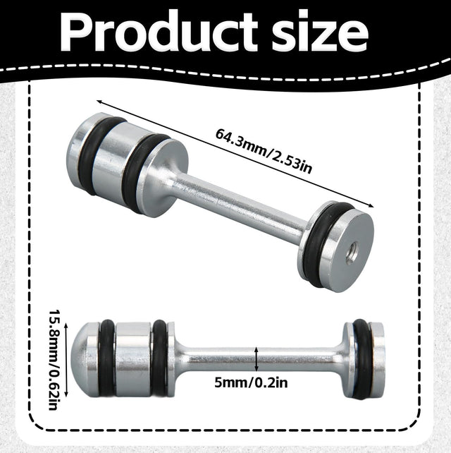 Aluminum Alloy Oil Diverter, LS Barbell Durable LS Billet Rear Galley Plug Parts for Gen III Gen IV LS1 LS3 LS2 LQ4 LQ9 LS6 L92 L99 L33 4.8L 5.3L 5.7L 6.0L 6.2L