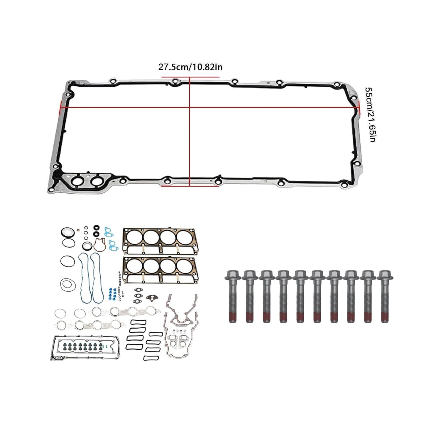 Head Gasket and Head Bolt Kit Suitable for Holden VT VX VY LS1 5.7L V8 1999-2003