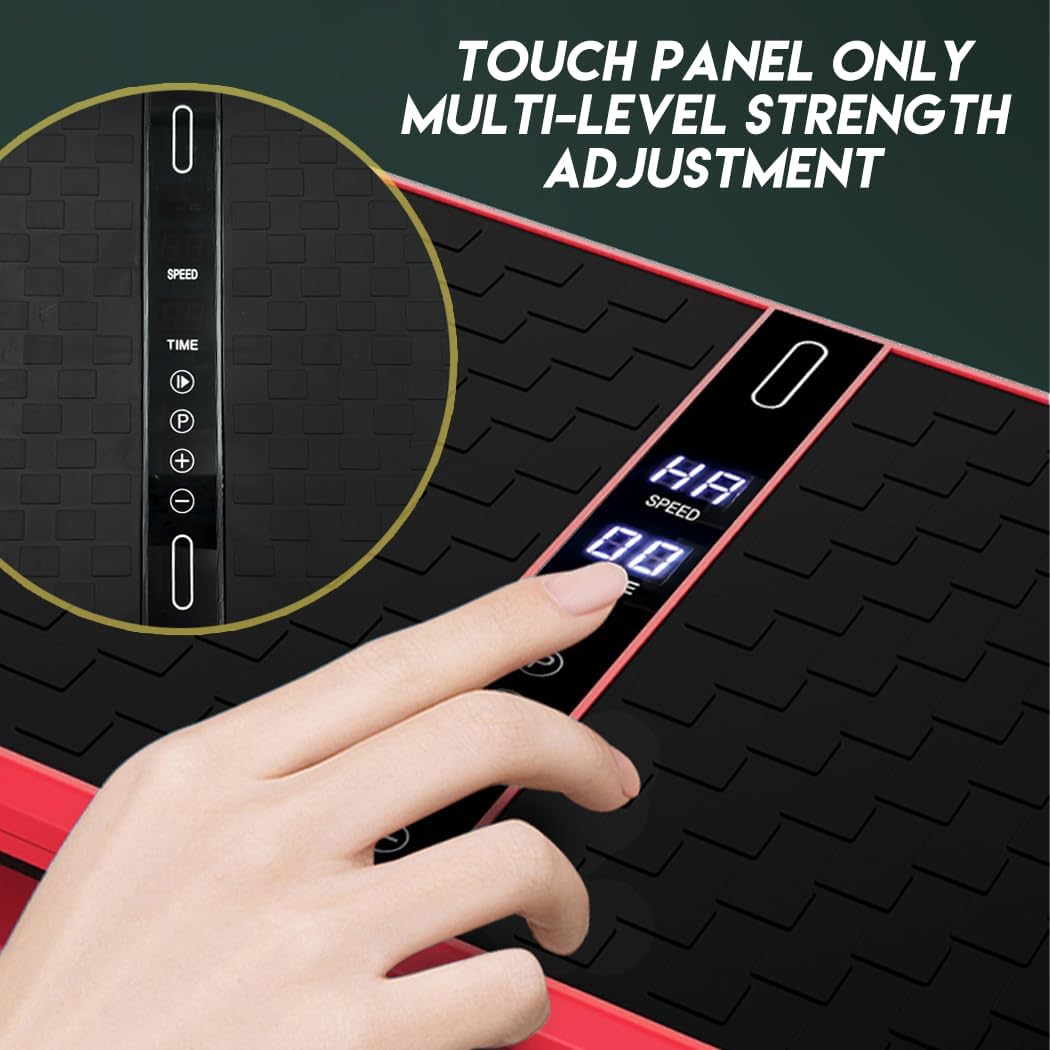 Vibration Machine,150-180kg Capacity,99 Speed Levels,Remote Control Full Body Fitness Vibrating Plate,Exercise Platform with Resistance Bands for Home Workout,Ideal for All Ages