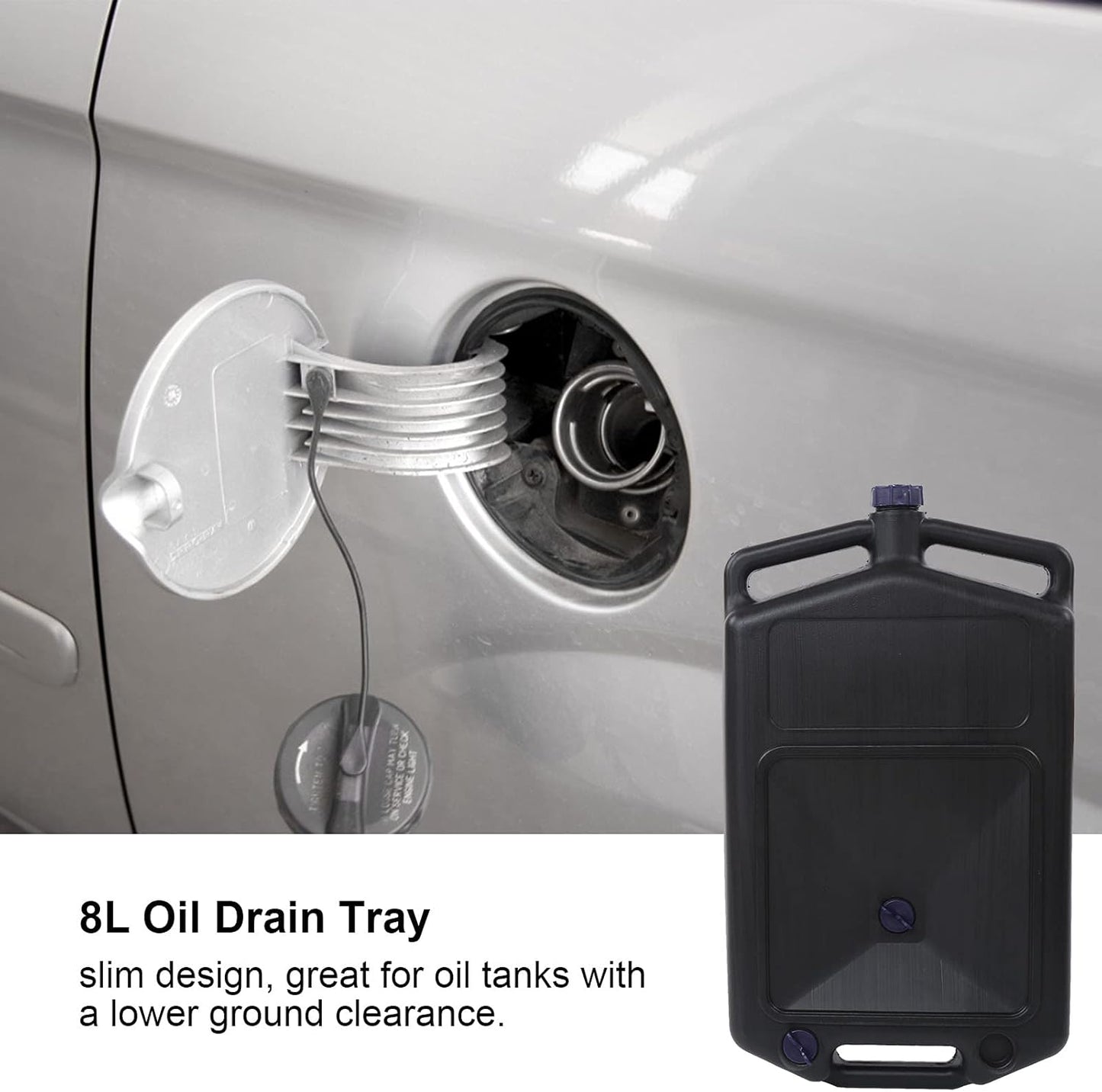 Discusta Oil Discusta Oil Codiante Oil Discusta Vary 8L Waste Oil Container for Leakage Large Capacity for Motorcycles for Cars with 3 Openings