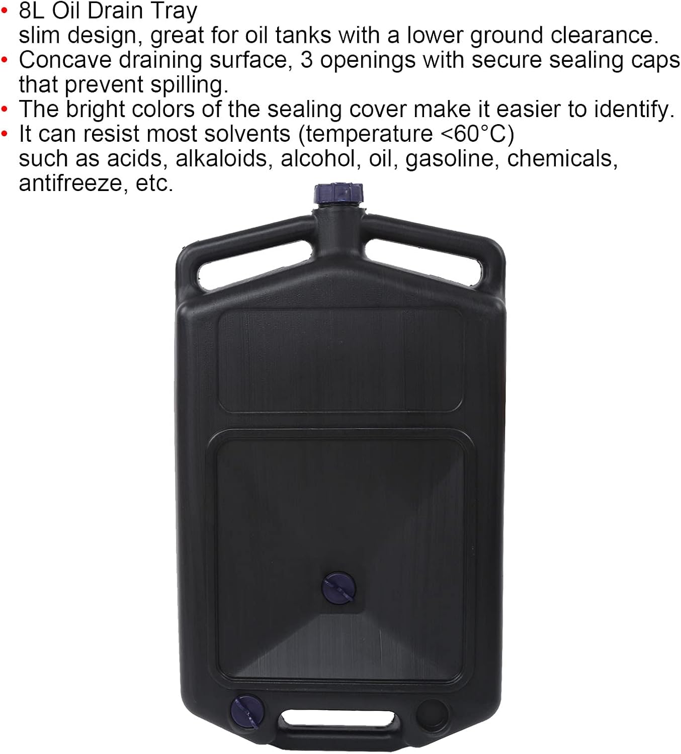 Discusta Oil Discusta Oil Codiante Oil Discusta Vary 8L Waste Oil Container for Leakage Large Capacity for Motorcycles for Cars with 3 Openings