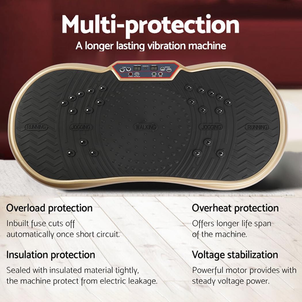 Vibration Machine,150-180kg Capacity,99 Speed Levels,Remote Control Full Body Fitness Vibrating Plate,Exercise Platform with Resistance Bands for Home Workout,Ideal for All Ages