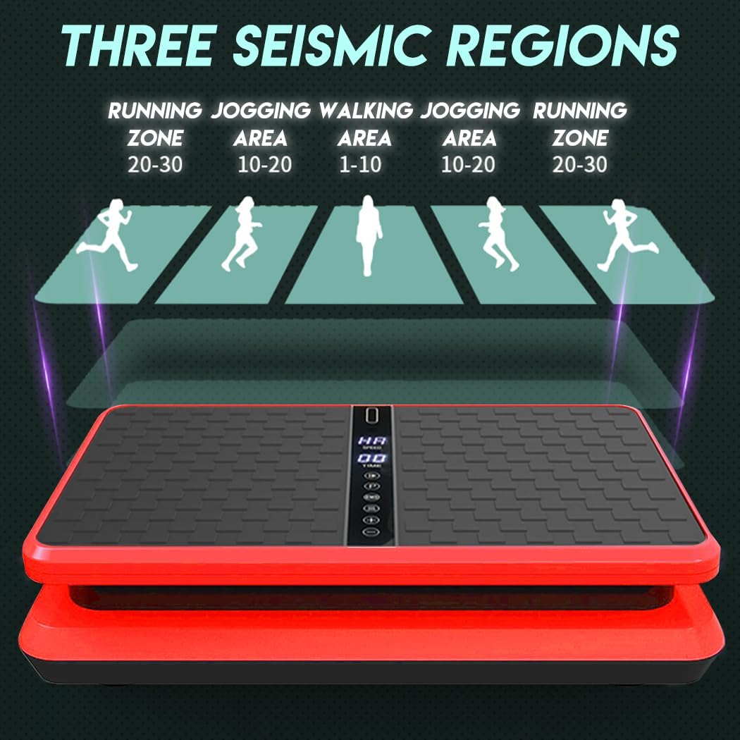 Vibration Machine,150-180kg Capacity,99 Speed Levels,Remote Control Full Body Fitness Vibrating Plate,Exercise Platform with Resistance Bands for Home Workout,Ideal for All Ages