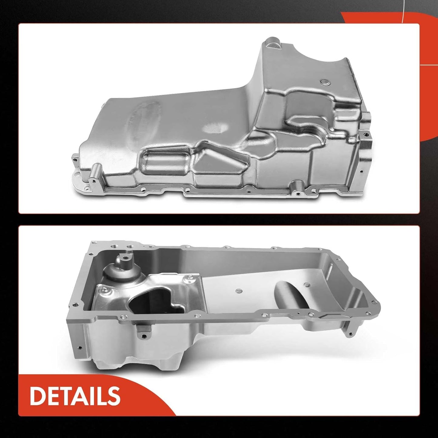 A-Premium Performance Muscle Car Engine Oil Pan Complete Kit Compatible with GM LS1 LS3 LSA LSX Chevrolet Chevy Pontiac Replace # 19212593