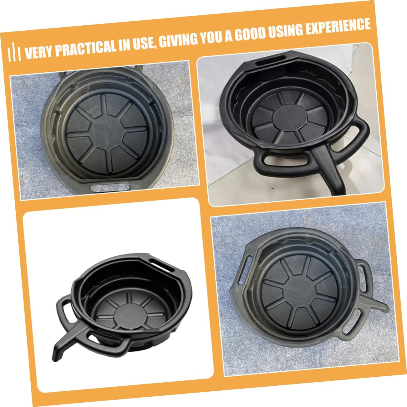 8l Oil Drain Pan and Waste Oil Container for Automotive Use for Car Maintenance and