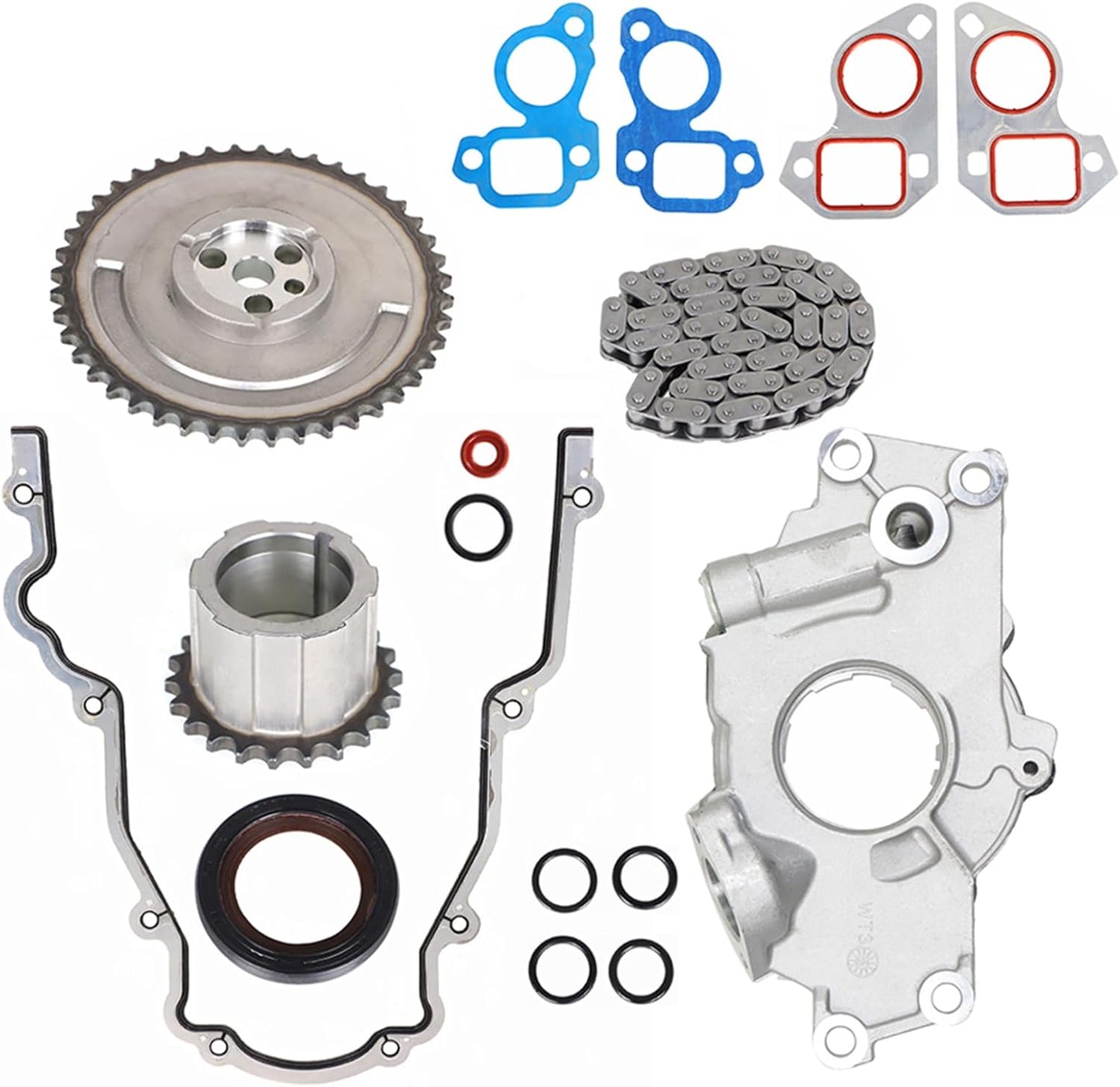 M295 Oil Pump and Timing Chain Kit Replacement for 1997-2020 Avalanche/Silverado/Express/Suburban/Sierra/Yukon/Escalade LS1 LS2 LS3 LS6 4.8L 5.3L 6.0L