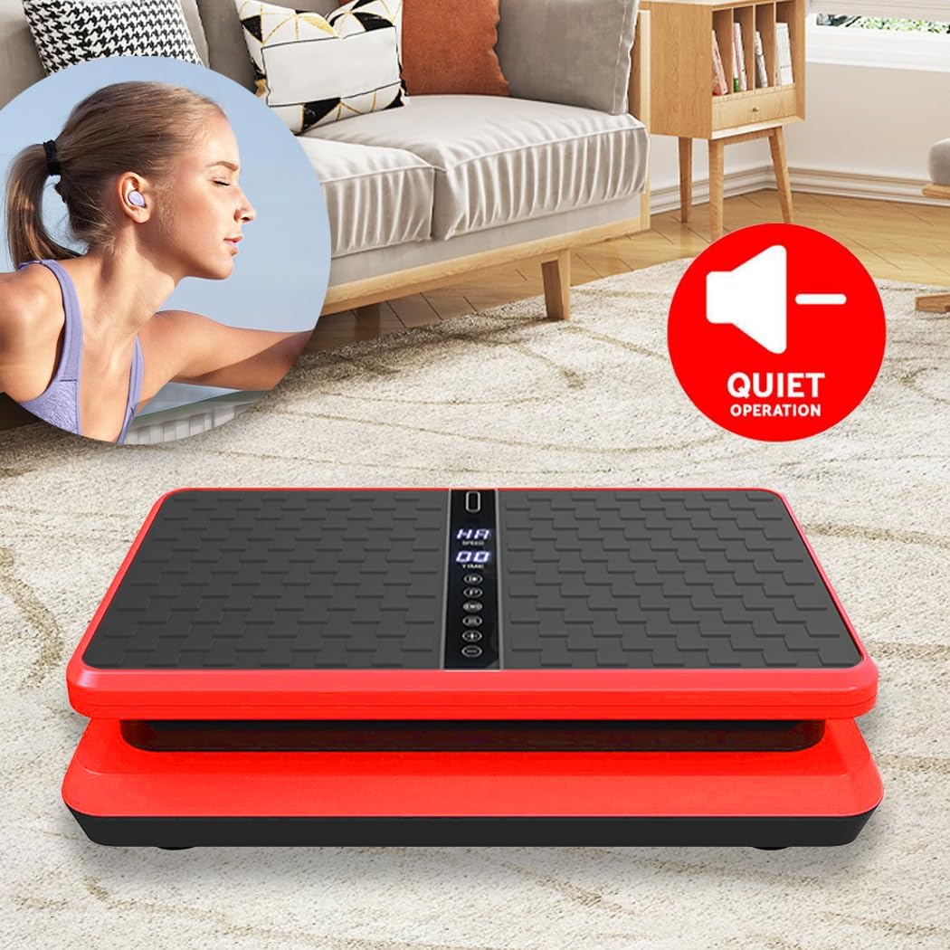 Vibration Machine,150-180kg Capacity,99 Speed Levels,Remote Control Full Body Fitness Vibrating Plate,Exercise Platform with Resistance Bands for Home Workout,Ideal for All Ages