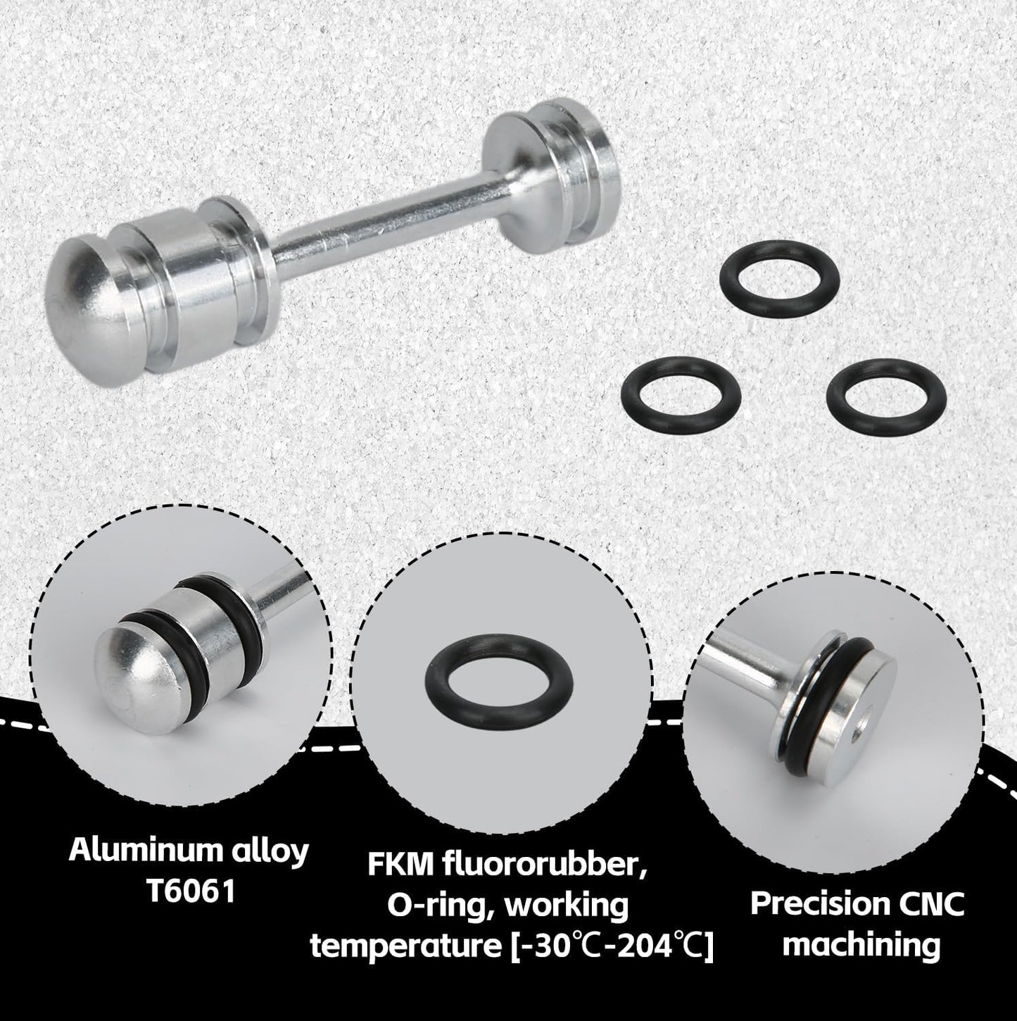 Aluminum Alloy Oil Diverter, LS Barbell Durable LS Billet Rear Galley Plug Parts for Gen III Gen IV LS1 LS3 LS2 LQ4 LQ9 LS6 L92 L99 L33 4.8L 5.3L 5.7L 6.0L 6.2L