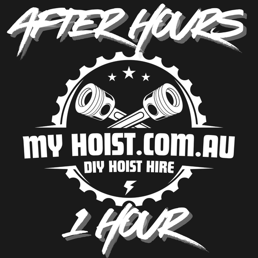 AFTER HOURS - 1 HOUR (6PM to 10PM) DIY Car Workshop Hoist