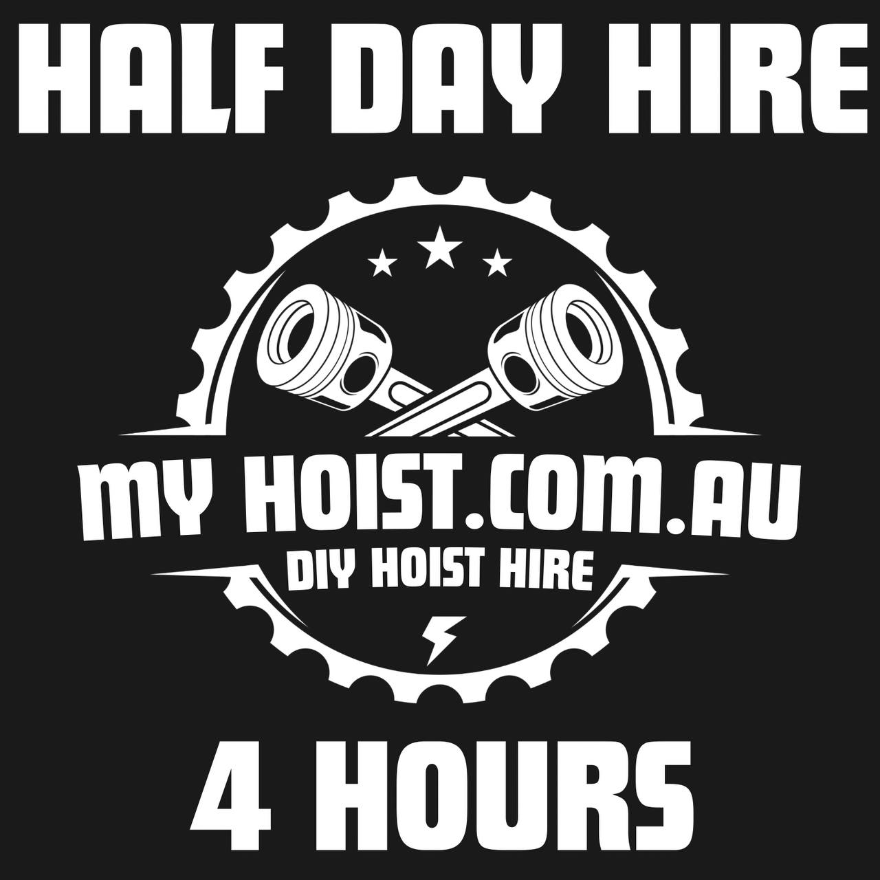DIY car workshop hoist hire -Half Day