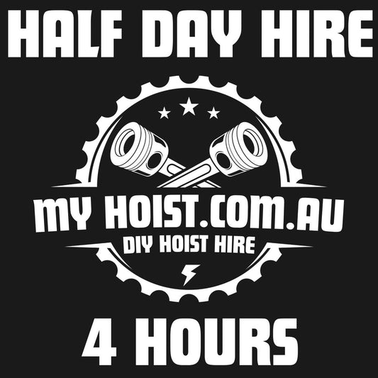 DIY car workshop hoist hire -Half Day